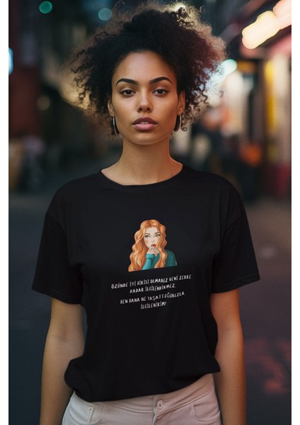 Iyi Biri Olmanız Beni Ilgilendirmez Baskılı Eğlenceli Giderli Hediyelik Kadın T-Shirt