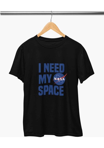 I Need My Nasa Space Uzay Temalı Baskılı Hediyelik Beyaz Unisex T-Shirt