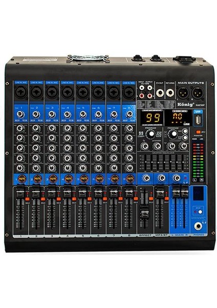 König KA-8700 8 Kanal 2X350 Watt 99 Dsp Mıxer Amfi