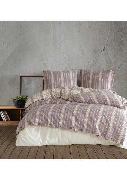 Butik Native Serisi Çift Kişilik Nevresim Takımı Pardus V1 Gülkurusu