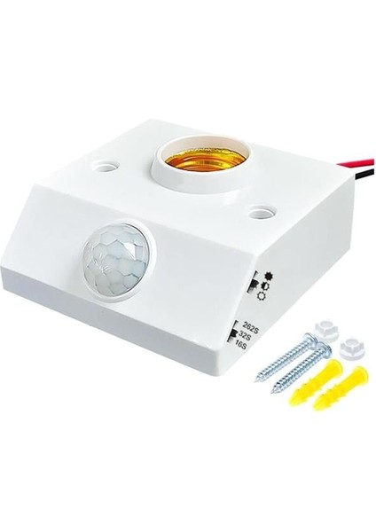 Ledx DY-102 Abs 360 Pır Hareket Sensörlü E27 Duy Aparatı