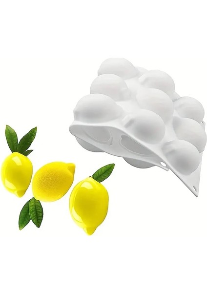 Silikon Kek Pasta Sabun Mum ve Jöle Kalıbı Limon Figürü