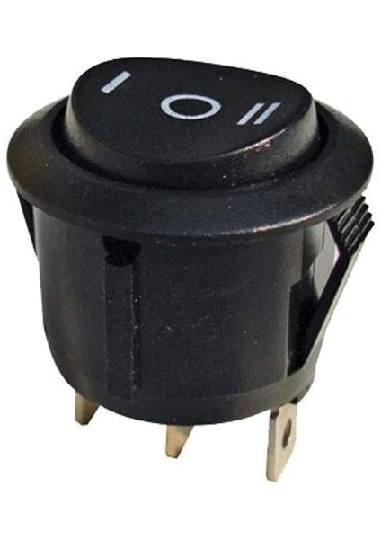 Powermaster PM-31598 Yuvarlak Anahtar Üç Konumlu 1.0.2 Işıksız