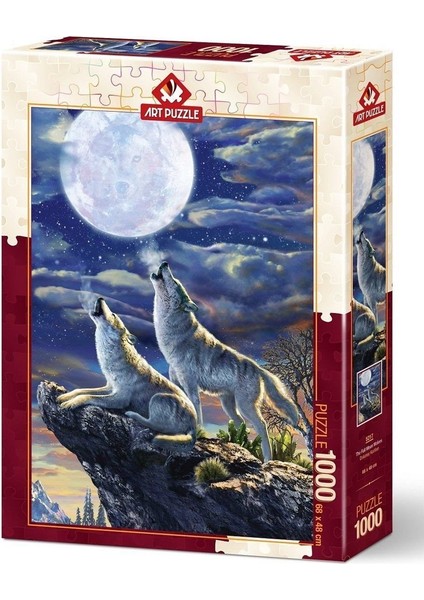 5217 Art Puzzle, Dolunay Kurtları 1000 Parça Puzzle