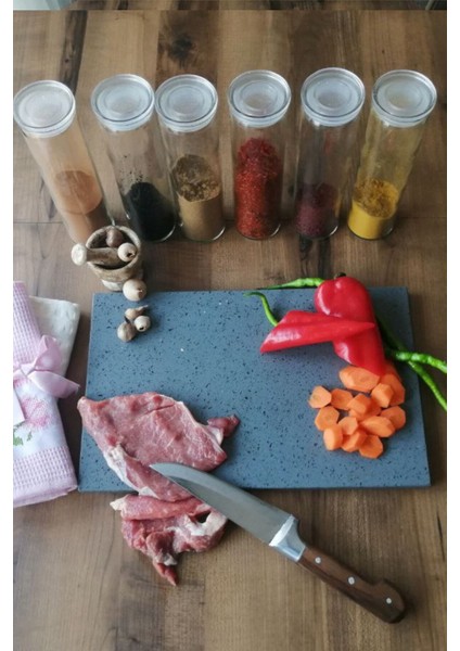 Gri Mermer Kesme Tahtası