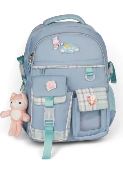 Relaxion 2174-1450 Ithal Kore Tarzı Unisex Çocuk Ilkokul Sırt Çantası - NKT02174-MAVI-TEKEBAT modelleri