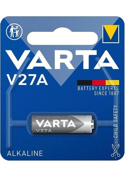 Varta V27A / LR27 Alkalin 12 Volt Para Pil Tekli
