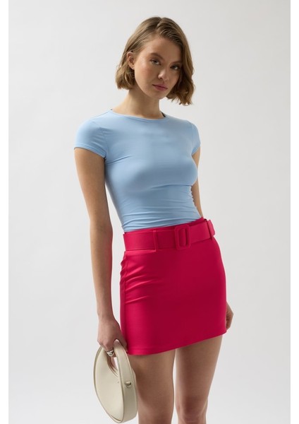 Munn Collection Kemerli Mini Etek