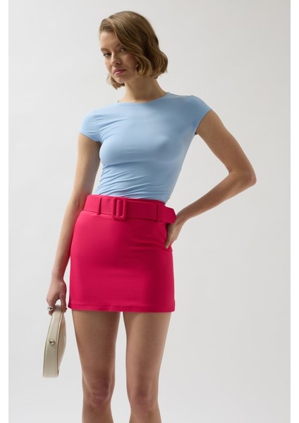 Munn Collection Kemerli Mini Etek modelleri