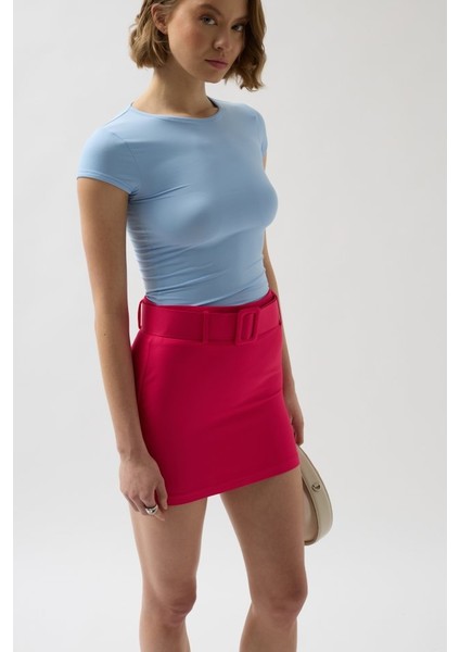 Munn Collection Kemerli Mini Etek fırsatları