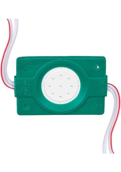 12 Volt 2.4 Watt Yeşil Cob LED Modül - 40X22 mm