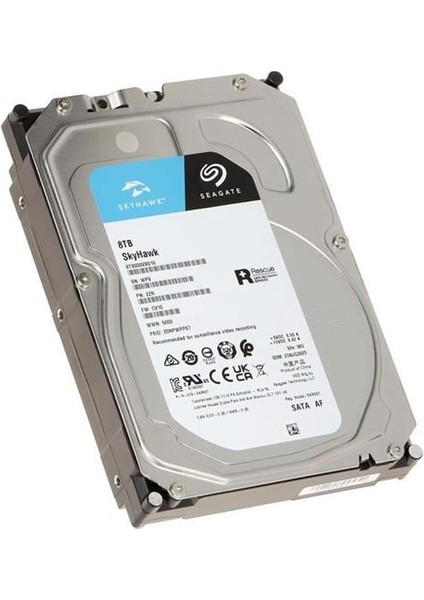 Seagate Skyhawk 3.5'' 8 Tb Sata3 7200 Rpm 7-24 Güvenlik Harddisk ST8000VX0022