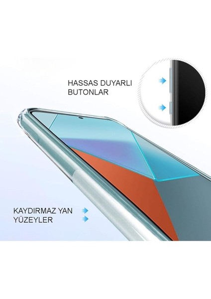 Xiaomi Redmi Note 11 ve 11 S Kılıf Transparent Soft Şeffaf
