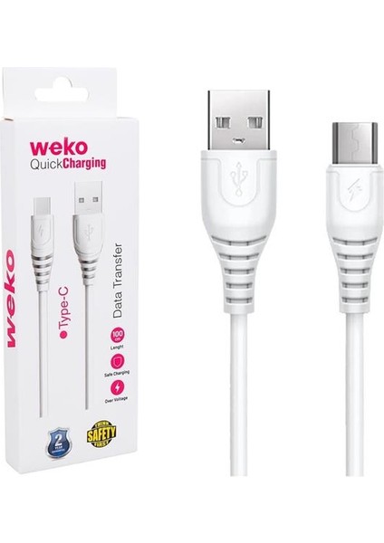 Weko WK-22018 USB To Type-C Telefon Şarj Kablosu