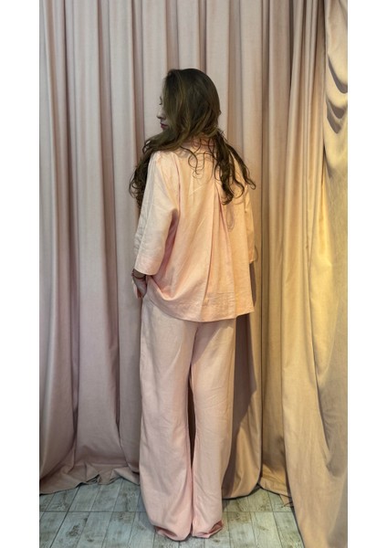 Yarımkol Keten Takım indirimleri