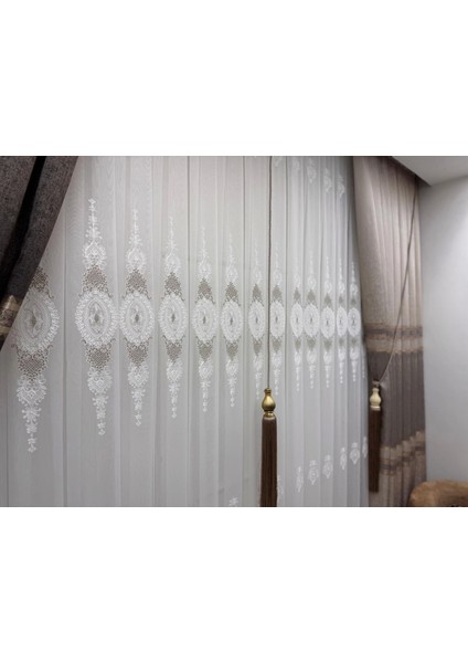 NİVEMESHOME MASAL 1/3 SIK PİLELİ TÜL PERDE APM