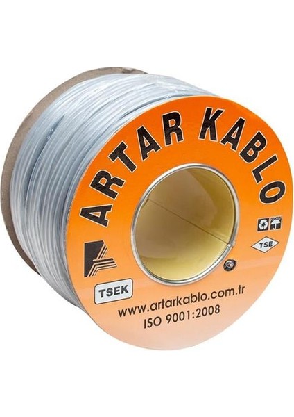 Artar 2x1.5 mm Liycy 100 Metre Bakır Hoparlör Kablosu