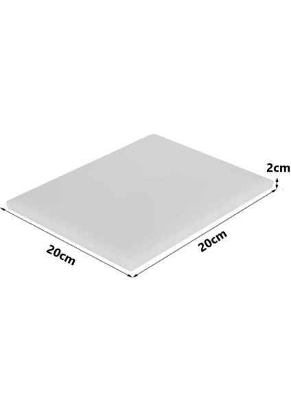Beyaz Kesme Tahtası, Polietilen, 20MM (2cm Kalınlık) Kesim Takozu, Çakma Takozu 20CMX20CM (Kare)X 2 fiyatları