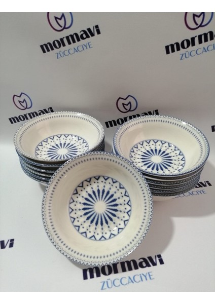 Porselen Dijital 12 Adet 14 cm (Küçük) Çorba Kase