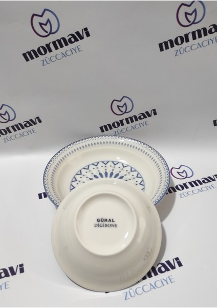 Porselen Dijital 12 Adet 14 cm (Küçük) Çorba Kase