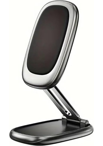 360 Derece Dönebilen Alaşımlı Metal Katlanabilir Mıknatıslı Magnetik Masaüstü ve Araç Içi Cam ve Göğüse Yapışabilen Kutu Içerişindeki Metal Aparatlar Ile Beraber Telefon Tutucusu ve Telefon Standı 033