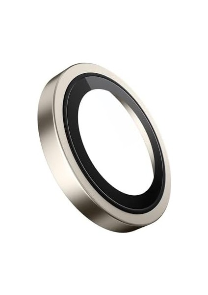 iPhone 16/16 Plus / 16 Pro / 16 Pro Max Uyumlu Metal Frame Aplikatörlü Kamera Lens Camı Koruyucu (Natural Gri, iPhone 16 Pro / 16 Pro Max)
