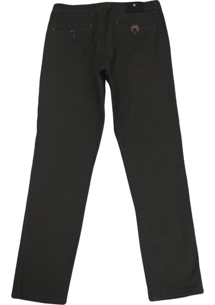 Fistan Store Erkek Haki Yeşil Yüksek Bel Rahat Kalıp Yandan Cep Boru Paça Kışlık Keten Pantolon fırsatları