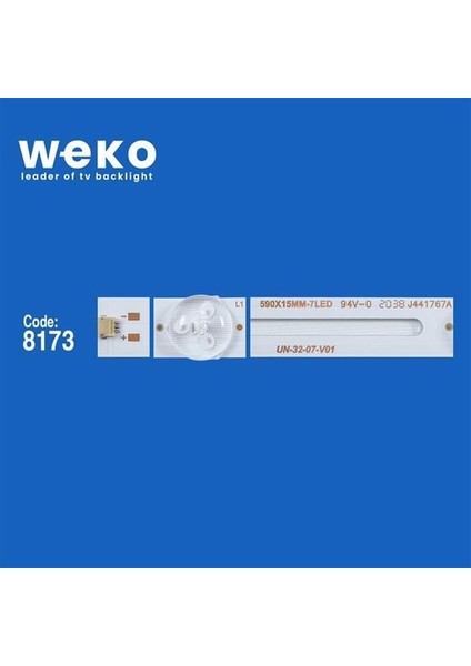 32ınch Universal Dled 6v 1w 7 Ledli 59 Cm 1,8 Cm No:444 fiyatları