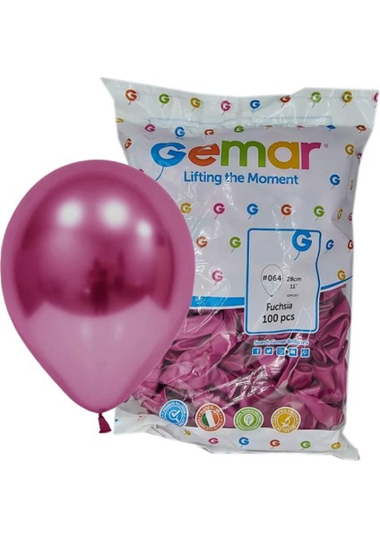 Doğum Günü Organizasyon Parti Balon - 33 Cm. - Koyu Pembe Fuşya Renk - 100 Adet