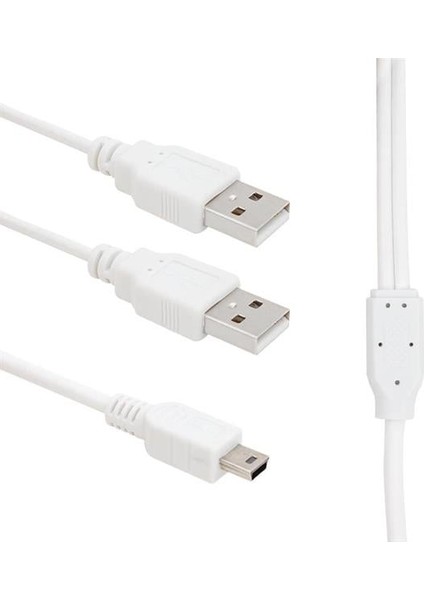 Powermaster USB 2 A Erkek-Mini USB 5 Pin 1 Metre Kablo
