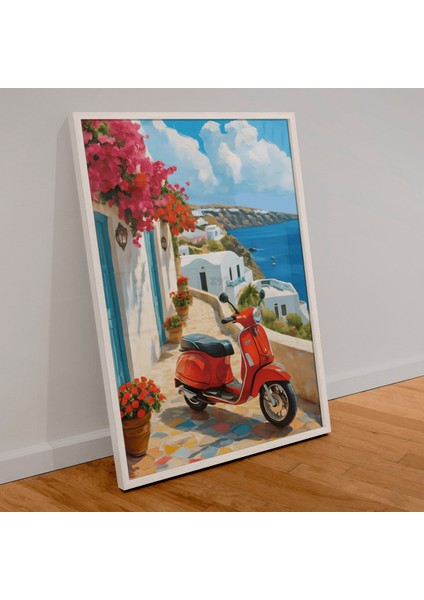 1000 Parça Puzzle Kırmızı Vespa