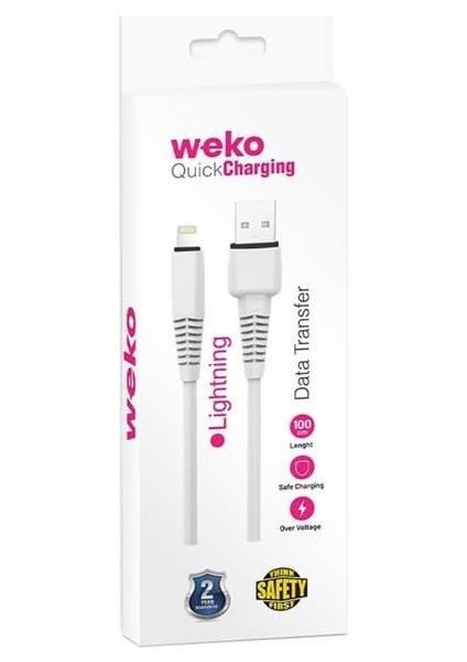 Weko WK-22022 USB To Lightning Telefon Şarj Kablosu