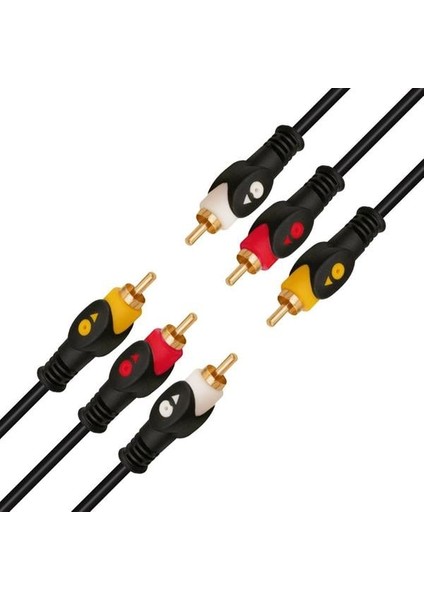 Powermaster 1.5 Metre 3rca-3rca Kablo