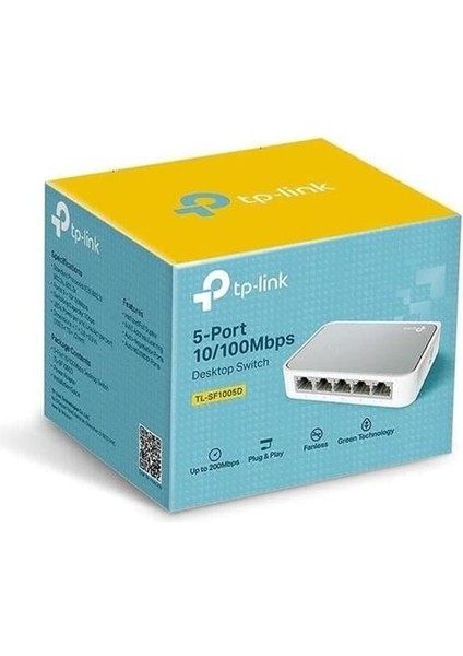 Tp-Link TL-SF1005D 5-Portlu 10/100MBPS Masaüstü Switch