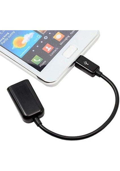 Kablosu Mikro Usb'den Usb'ye Otg Kablosu Otg Kabloları Bağlantı Adaptörü Android Cep Telefonları Akıllı Telefonlar ve Tabletler Için Çevirici Dönüştürücü