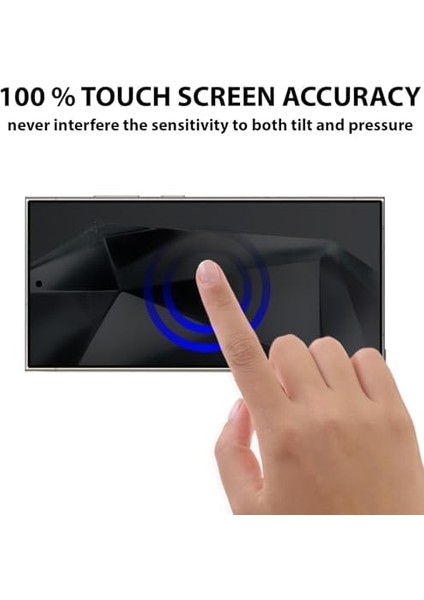 Es Samsung Galaxy S24 Ultra Gizli Hayalet Ekran Koruyucu, Yandan Görünmeyen Full Ekran Koruyucu Cam, Tam Gizlilik Tam Koruma.