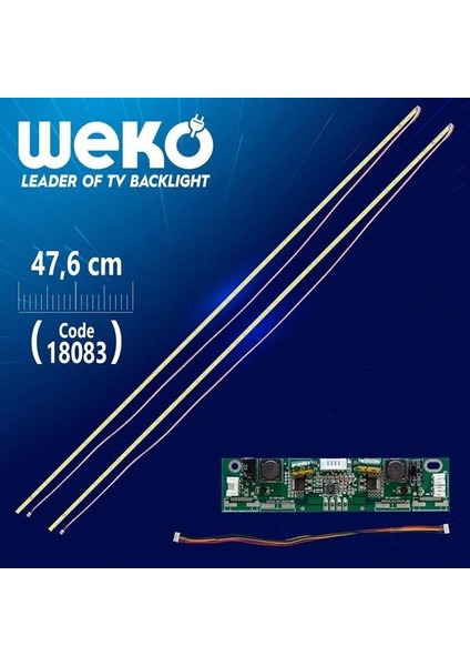 43'' Inch 51 Ledli 47 cm Universal Tv E-Led Takımı