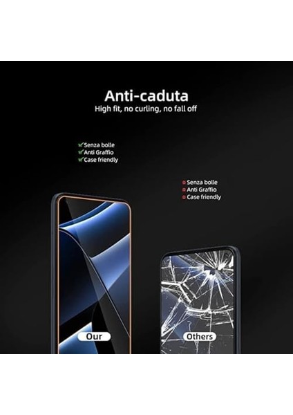 Es Samsung Galaxy A55 ile Uyumlu Ekran Koruyucu Temperli Cam Film Hd Kalite Görüntü Darbe Dayanıklı Ekran Koruyucu Cam