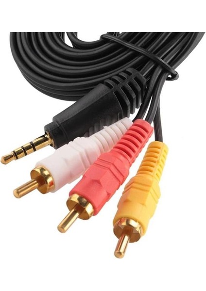 Powermaster 3.5mm Stereo - 3 Boğumlu - 3rca (Discman Kablosu) 1.5 Metre