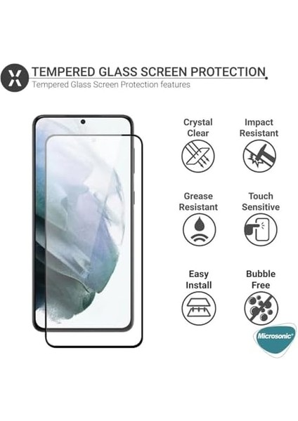Es Samsung Galaxy A35 Için Ekranı Tam Kaplayan Full Ekran Koruyucu Cam, Full Tam Koruma Kırılmaz Cam
