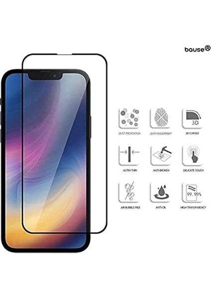 Iphone 13 6.1'/13 Pro 6.1'/13 Pro Max 6.7' Uyumlu Full 10D Ekran Koruyucu Kırılmaz Cam (Iphone 13 6.1')