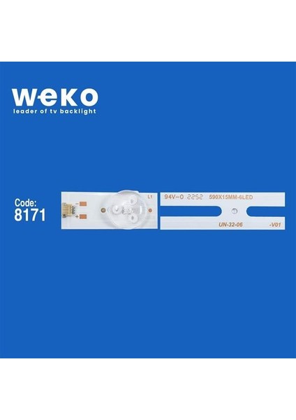 32ınch Universal Dled 6v 2w 6 Ledli 59 Cm 1,8 Cm No:412 fiyatları