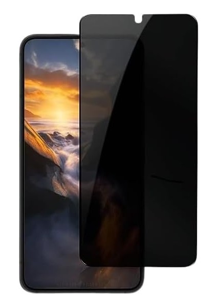 Es Samsung Galaxy A34 Gizli Hayalet Ekran Koruyucu, Yandan Görünmeyen Full Ekran Koruyucu Cam, Tam Gizlilik Tam Koruma.