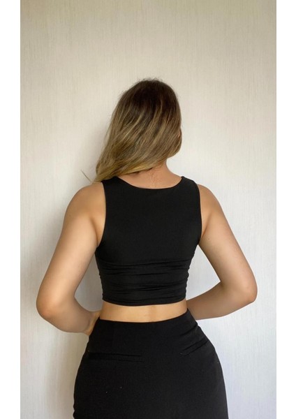 Askılı Crop Buzzy Bluz