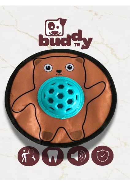 Fırlatılabilir Ödüllü Frizbi Köpek Oyuncağı – Lezzetle Eğlence Bir Arada! 🍖🎉