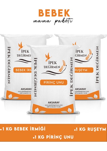 3 kg Ekonomik Bebek İrmiği Ruşeymi Pirinç Unu