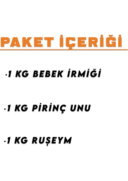 3 kg Ekonomik Bebek İrmiği Ruşeymi Pirinç Unu fiyatları