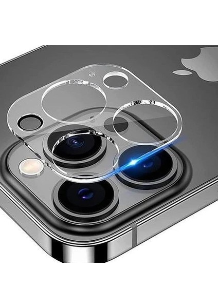 Iphone 14 Pro Max Ile Uyumlu Lens Koruyucu Temperli Darbe ve Çiziklere Dayanıklı Tam Uyumlu Ergonomik Tasarım 9h Glass Mpl-09 Kamera Koruyucu Şefaff