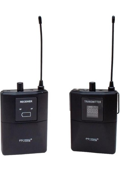 Magicvoice MV-19602 Uhf Kablosuz Kamera Uyumlu Bluetooth Ikili Mikrofon Set