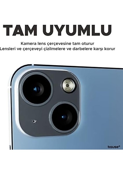 iPhone Uyumlu 9h Temperli Kamera Lens Koruyucu Kapak - Şeffaf (Iphone 11)
